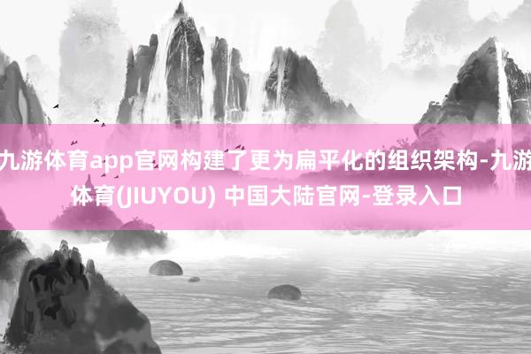 九游体育app官网构建了更为扁平化的组织架构-九游体育(JIUYOU) 中国大陆官网-登录入口
