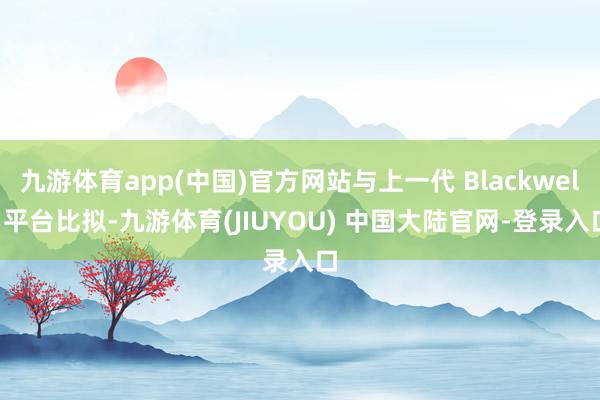九游体育app(中国)官方网站与上一代 Blackwell 平台比拟-九游体育(JIUYOU) 中国大陆官网-登录入口